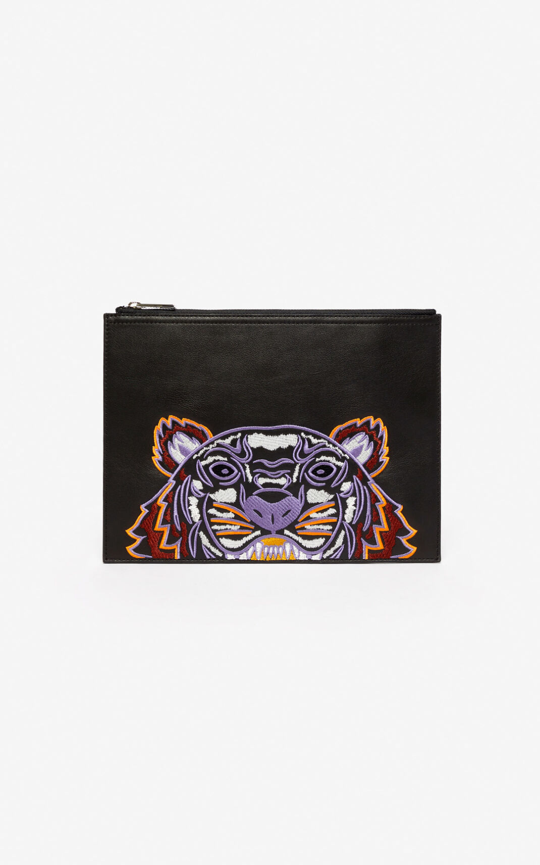 Bolsas Pequenas Kenzo Tiger Couro Feminino - Pretas | 549YCESFM